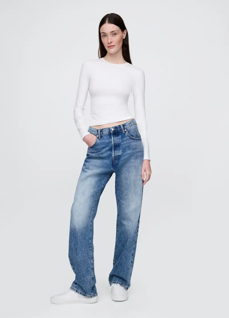 GAP T-shirt Donna Bianco 3891531 miniatura 2