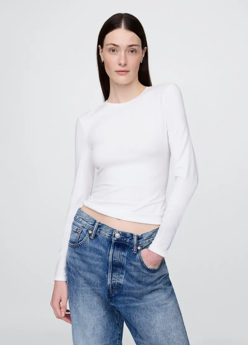 GAP T-shirt Donna Bianco 3891531