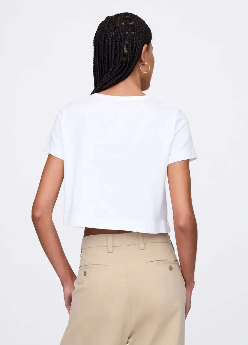 GAP T-shirt Donna Bianco 2828166 miniatura 3