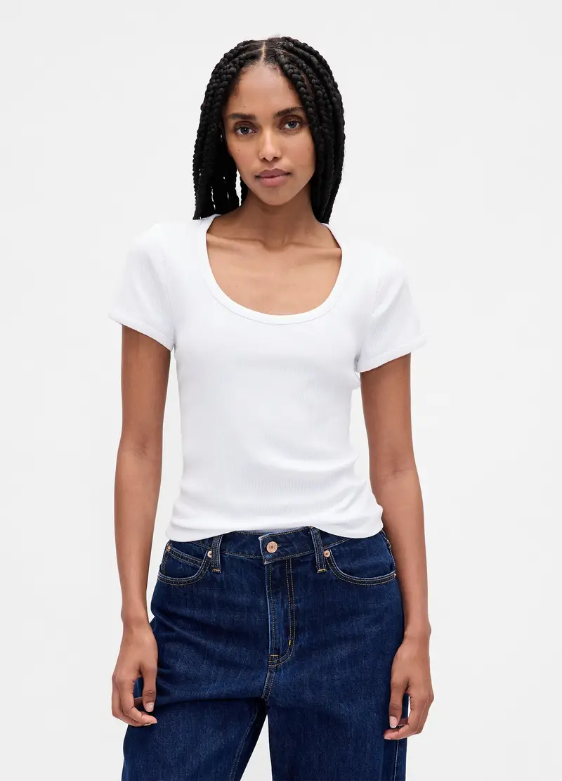GAP T-shirt Donna Bianco 3949201