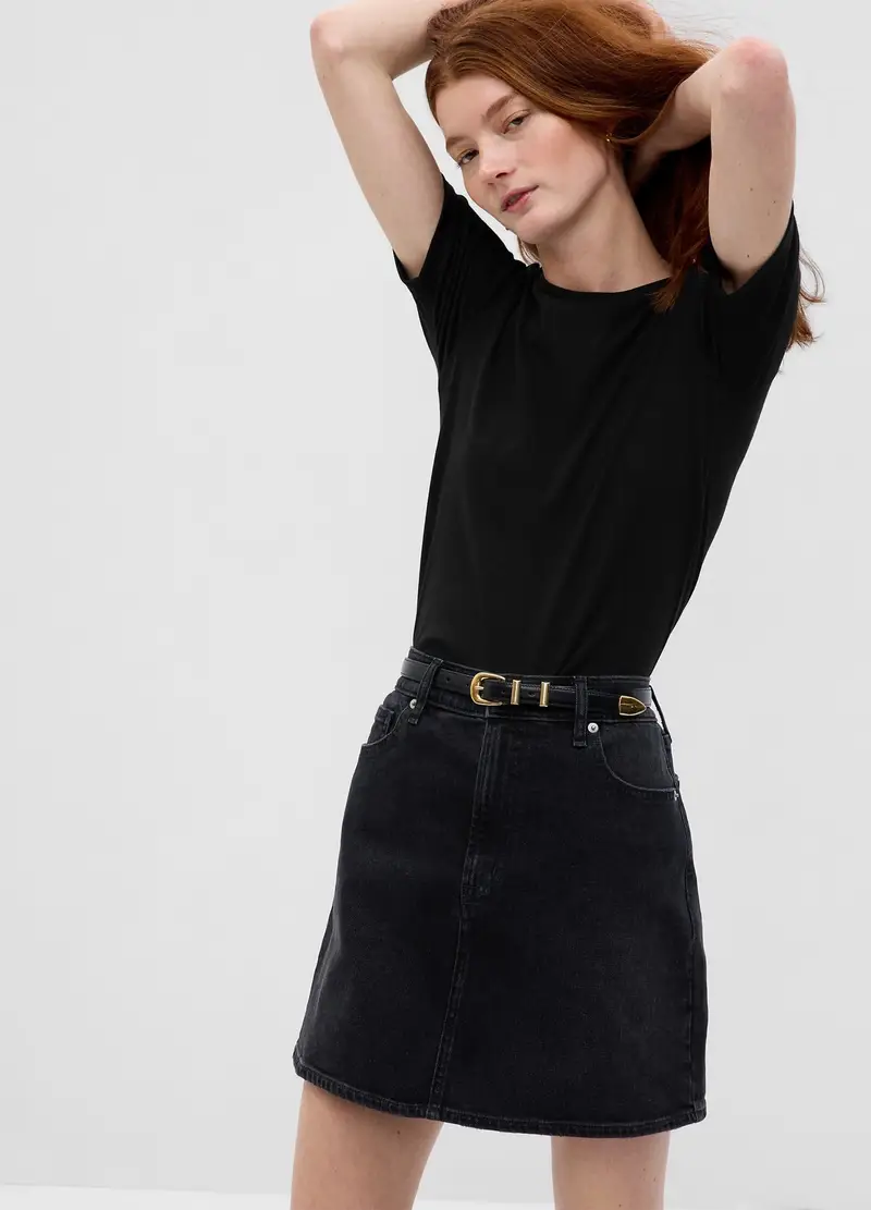 GAP T-shirt Donna Nero 991676