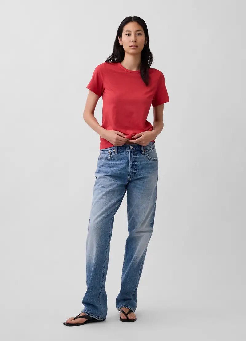 GAP T-shirt Donna Rosso 4315771 miniatura 2