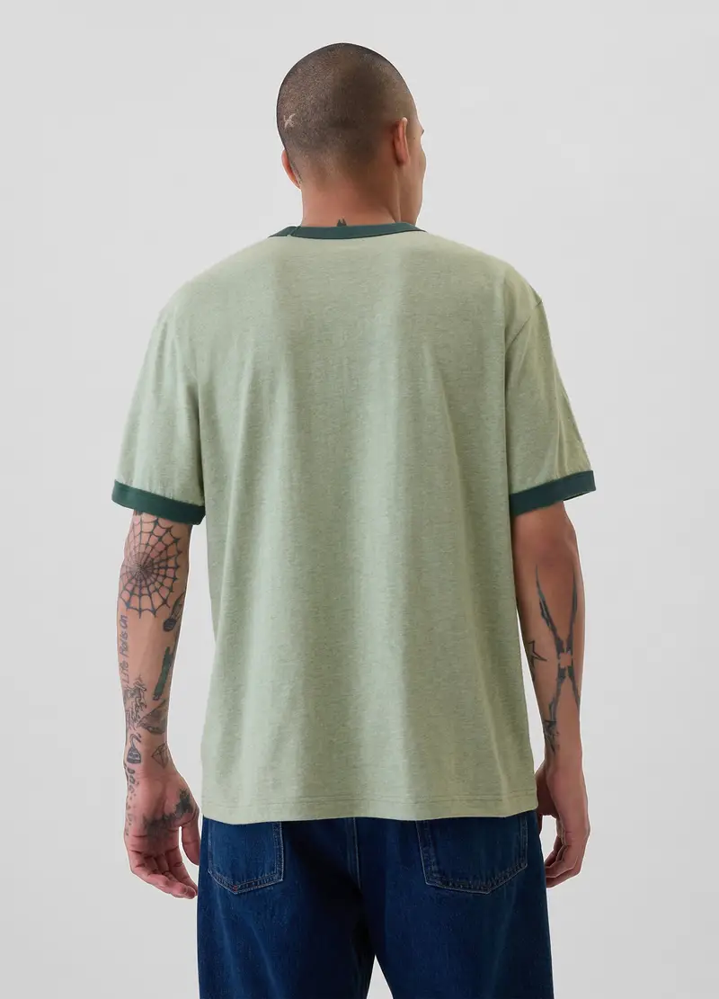 GAP T-shirt Uomo Verde 2616561 miniatura 3