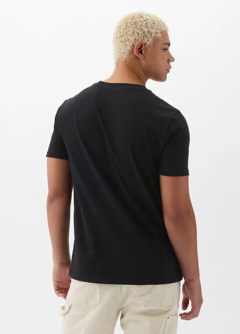 OVS T-shirt Uomo Nero 975369 miniatura 2