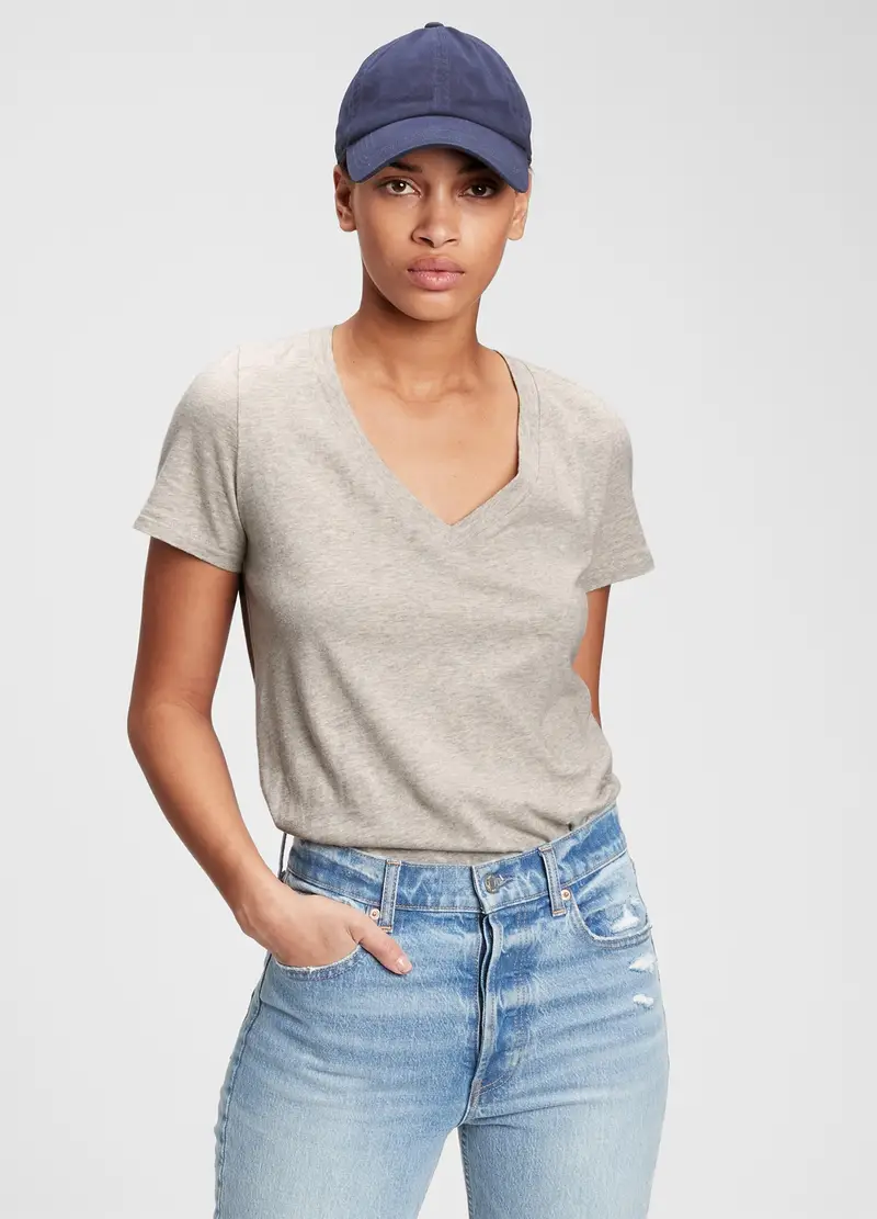 GAP T-shirt Donna Grigio 991482