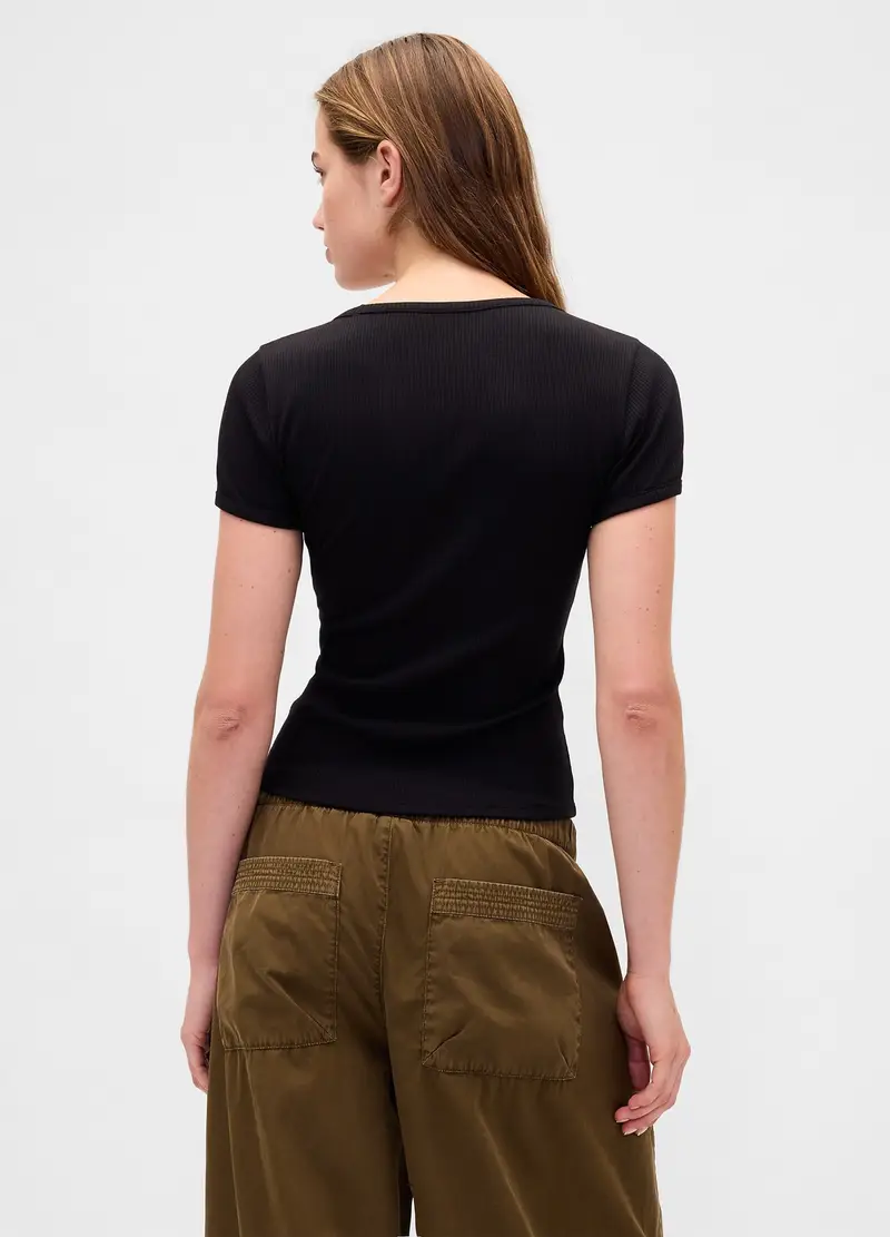 GAP T-shirt Donna Nero 3499213 miniatura 2