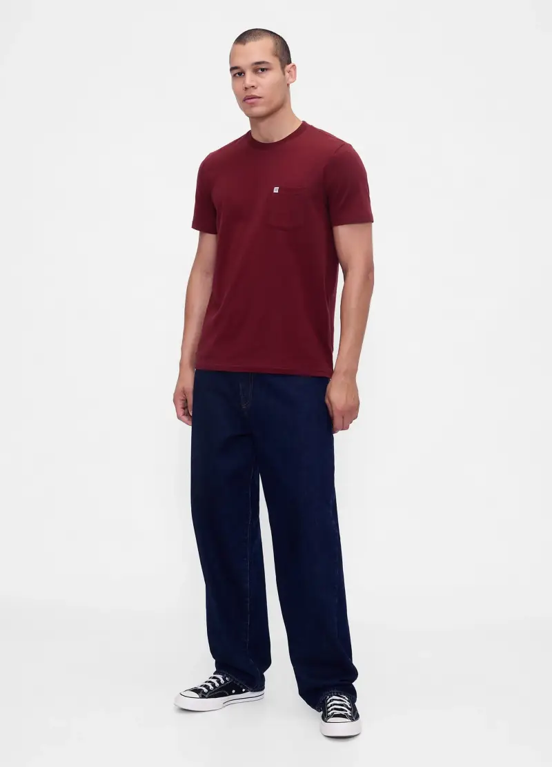 GAP T-shirt Uomo Rosso 3488860 miniatura 3