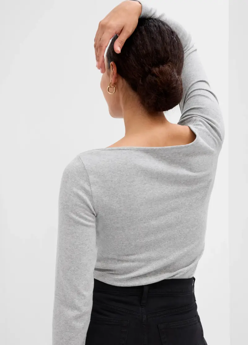 GAP T-shirt Donna Grigio 4330835 miniatura 2