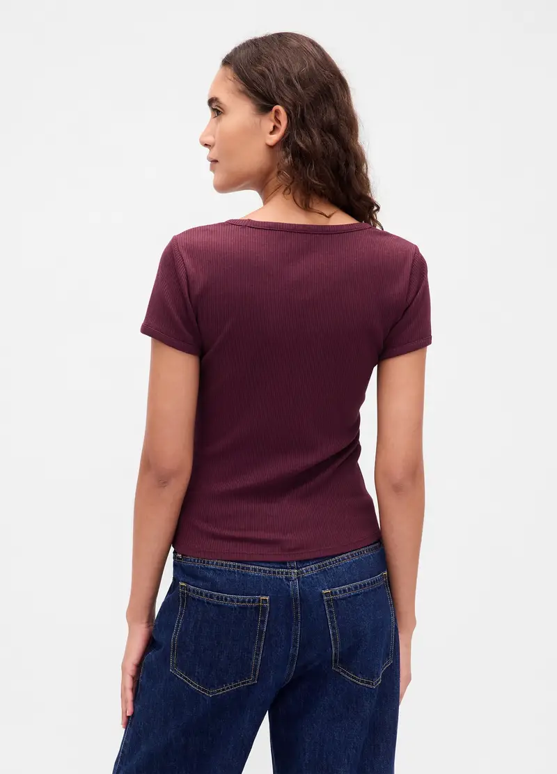 GAP T-shirt Donna Rosso 3915231 miniatura 2
