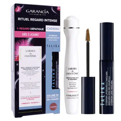 Cofanetto Lacrime di Fantasma e Mascara Liposourcils Talika Castagna 15ml