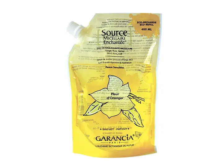 Fonte Micellare Incantata Acqua Struccante Micellare Pelle Sensibile Fiore d'Arancia eco RICARICA 400ML