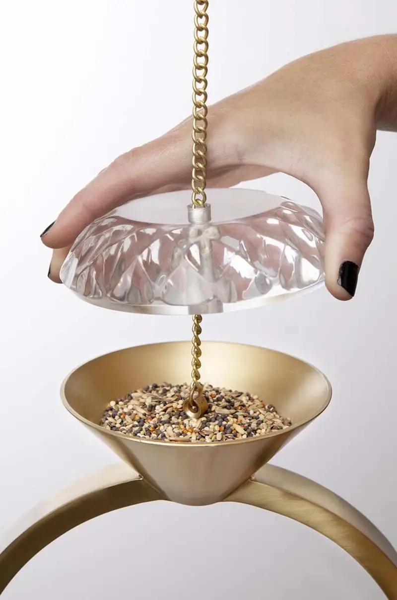 mangiatoia per uccelli Diamond Giallo miniatura 2