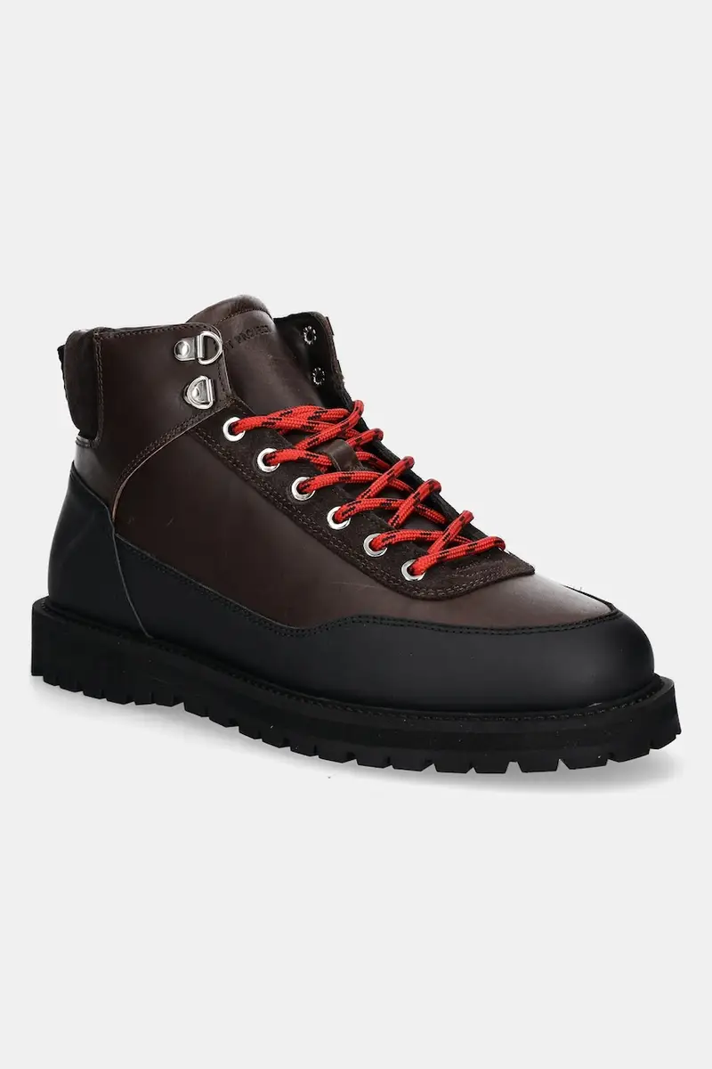 scarpe in pelle Olaf Lace-Up Boot uomo colore marrone GPF2608