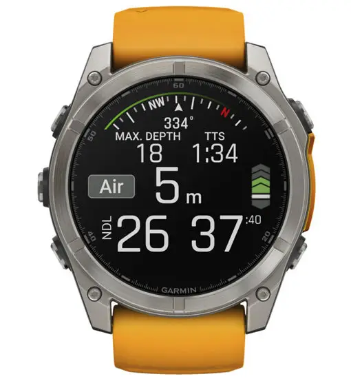 Fenix 8 Amoled 51mm - orologio multifunzione Orange