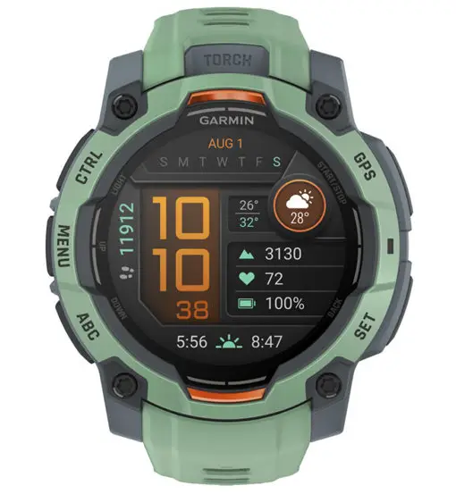 Instinct 3 Amoled 45 mm Limited Edition - orologio multifunzione Green