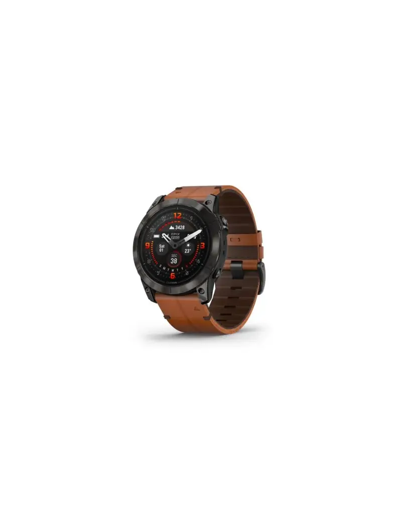 Orologio GARMIN Epix Pro 51MM 010-02804-30 Titanium Carbon Grey/Chestnut