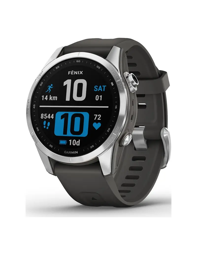 Orologio GARMIN FENIX 7S 010-02539-01 Silver Graphite 42mm 16GB
