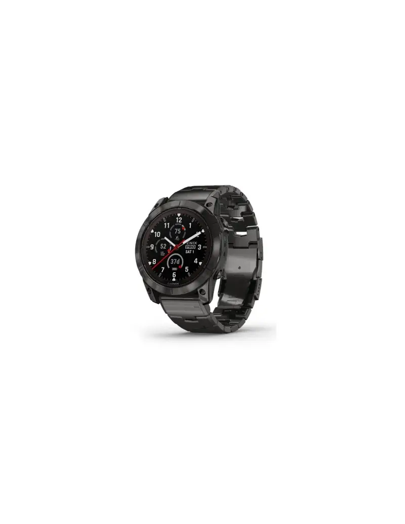 Orologio GARMIN Fenix 7X Pro Sapphire Solar Edition 010-02778-30 Carbon Grey Titanium con bracciale Vented Titaniuam