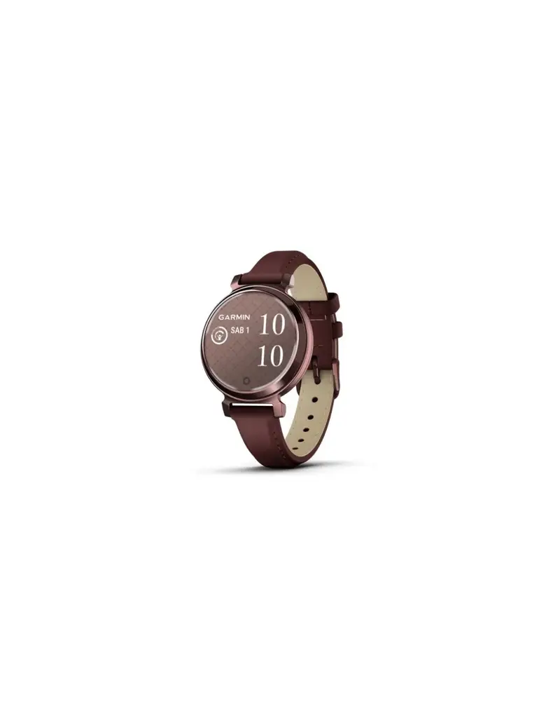 Orologio GARMIN Lily 2 010-02839-03 Dark Bronze con cinturino in pelle Borgogna