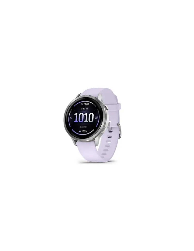 Orologio GARMIN Venu 4 010-03013-01 41MM Silver con cinturino in silicone Periwinkle