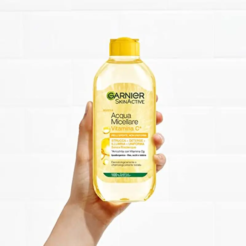 Garnier Acqua Micellare Tutto in 1 SkinActive, Con Vitamina C, Per Pelli Spente e Non Uniformi, Senza Risciacquo, 400 ml miniatura 2