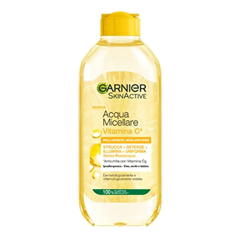 Garnier Acqua Micellare Tutto in 1 SkinActive, Con Vitamina C, Per Pelli Spente e Non Uniformi, Senza Risciacquo, 400 ml miniatura 2