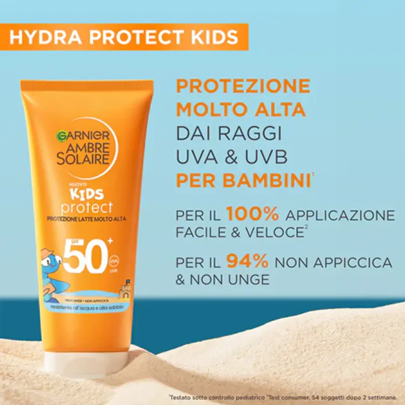 Garnier Ambre Solaire - Kids Protect Protezione latte SPF 50+ 100 ml