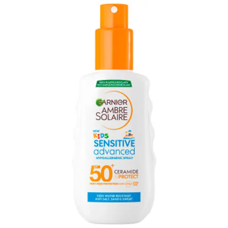Garnier Ambre Solaire - Kids Spray protettivo spf 50+ Ceramide Protect 150 ml