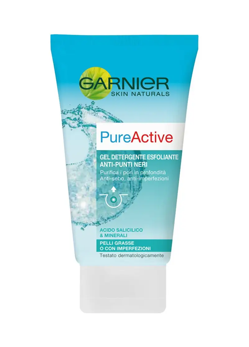 Garnier Esfoliante Pure Active, Texture In Gel., Donna, Bianco