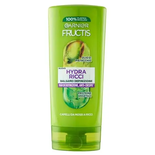 Garnier Fructis Balsamo Definizione, Per Capelli da Mossi a Ricci, Anti-Crespo, Per una Chioma Morbida e Luminosa,