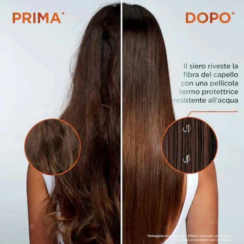 Garnier Fructis Balsamo, Per Capelli Lisci e Lucenti a Lungo, Effetto Anti-Crespo, Trattamento Lisciante alla Cheratina miniatura 3