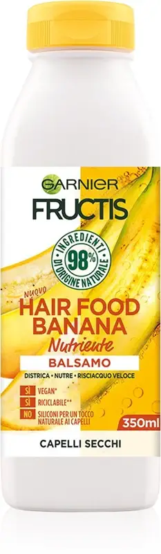 Fructis Banana Food Balsamo Nutriente Per Capelli Secchi 350 Ml