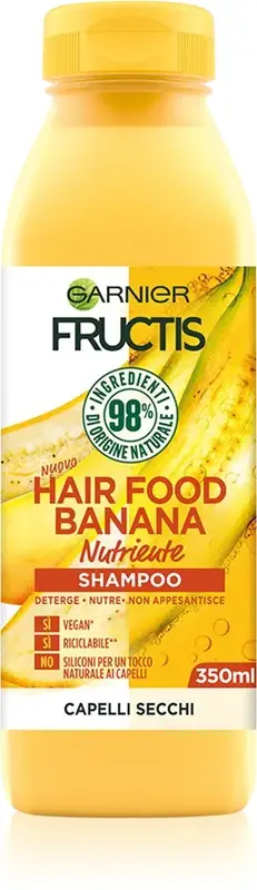 Fructis Banana Hair Food shampoo nutriente per capelli secchi 350 ml