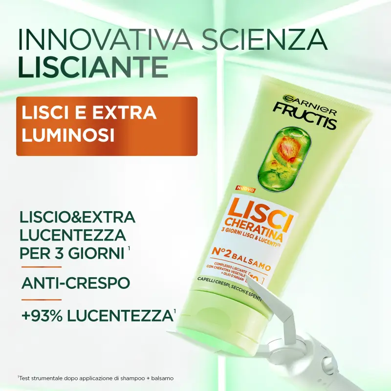Fructis Fructis Lisci Cheratina Balsamo - Balsamo capelli lisciante, Capelli lisci miniatura 2