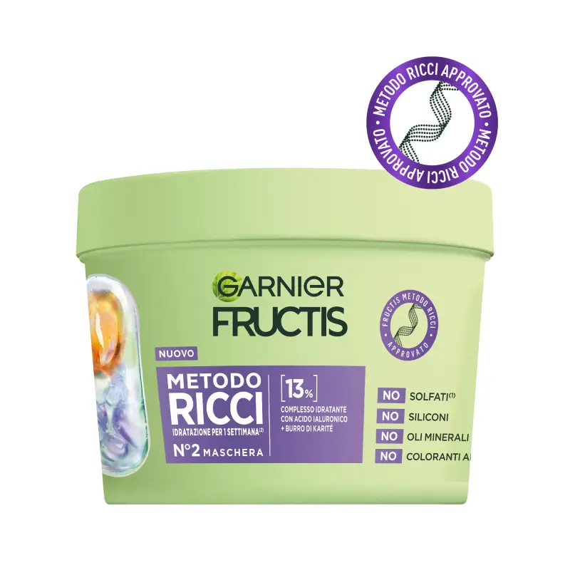 Fructis Fructis Metodo Ricci Maschera - Maschera capelli ricci,Capelli ricci