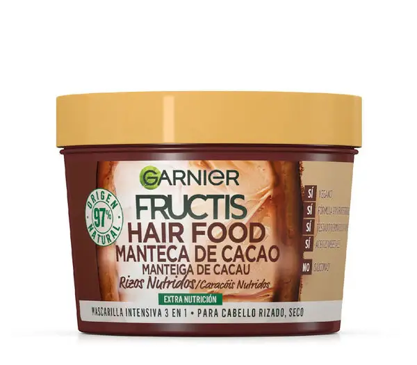 Fructis Hair Food Burro Di Cacao Maschera Ricci Nutriente