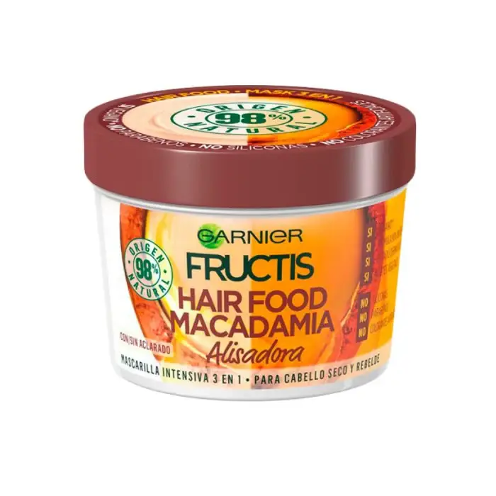 Fructis Hair Food Maschera lisciante alla macadamia 390 ml