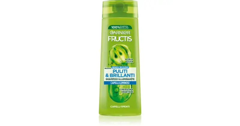 Fructis Puliti & Brillanti shampoo illuminante per capelli grassi 250 ml