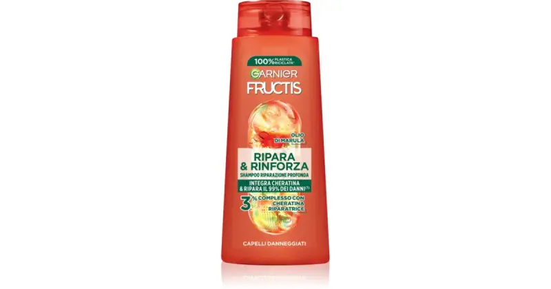 Fructis Ripara & Rinforza shampoo rinforzante per capelli rovinati 700 ml