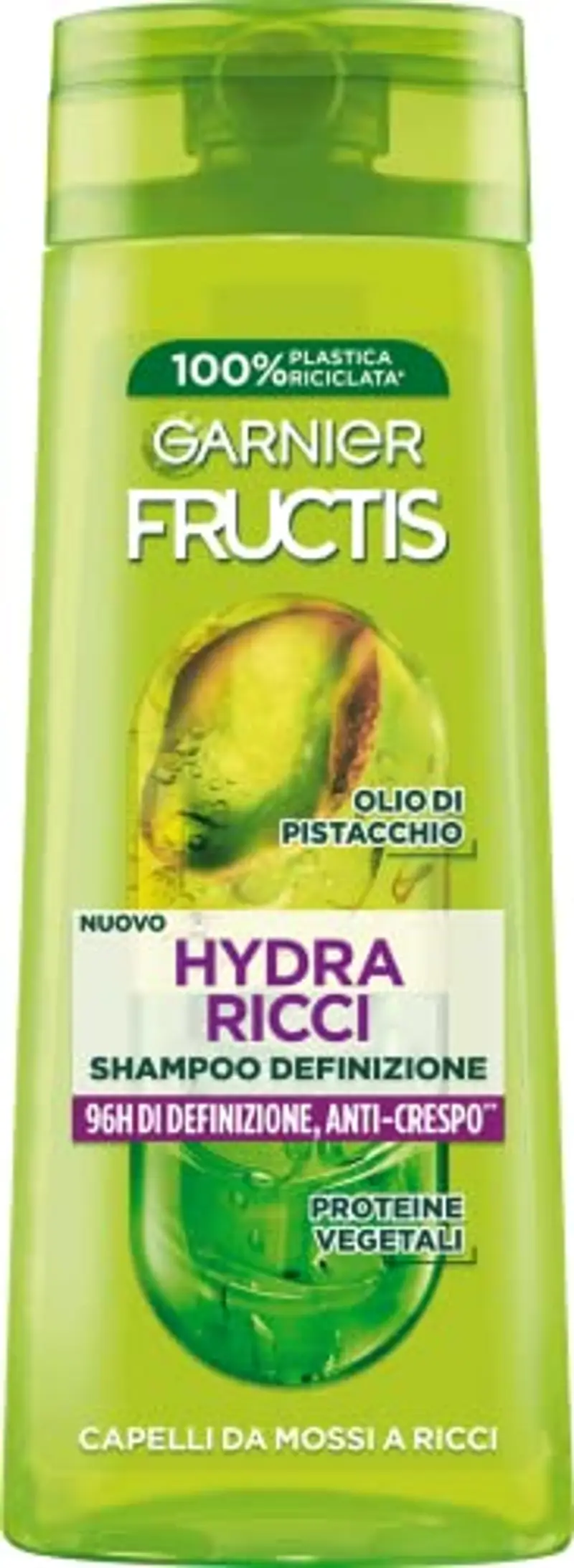 Garnier Fructis Shampoo Definizione, Per Capelli da Mossi a Ricci, Anti-Crespo, Per una Chioma Morbida e Luminosa,