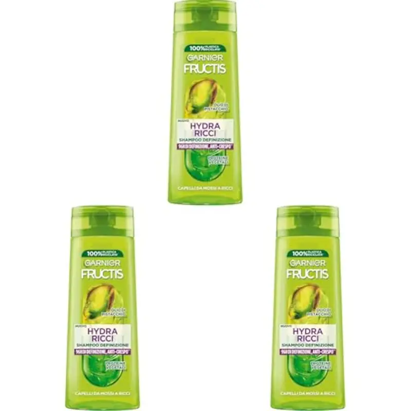 Garnier Fructis Shampoo Definizione, Per Capelli da Mossi a Ricci, Anti-Crespo, Per una Chioma Morbida e Luminosa miniatura 2