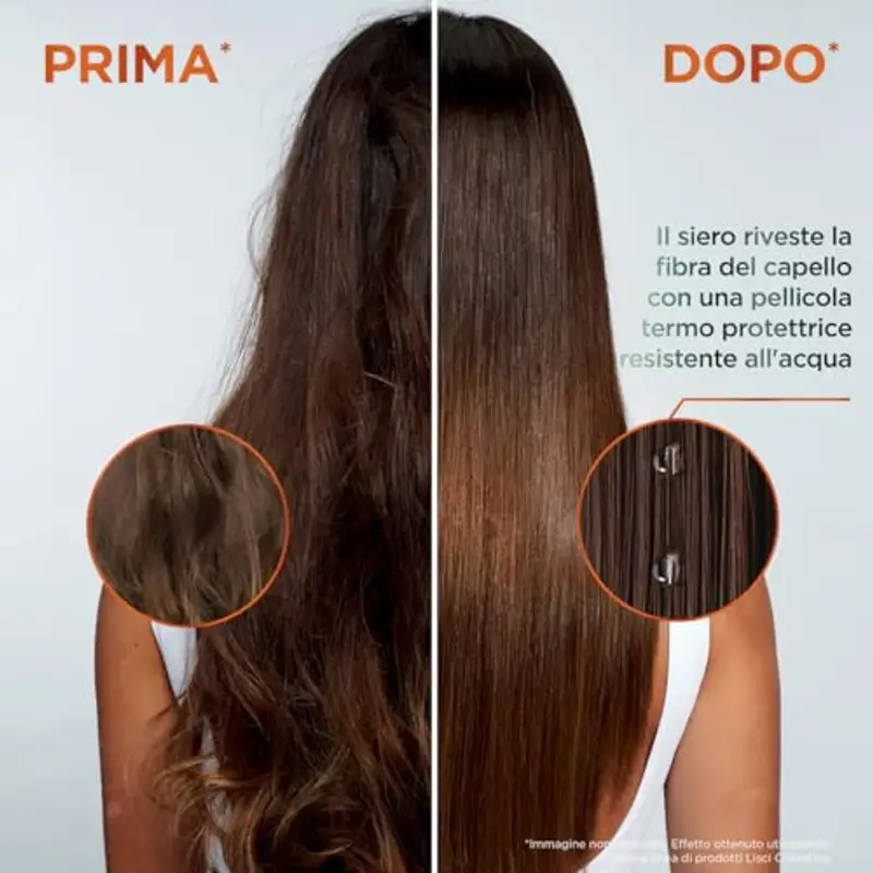Garnier Fructis Shampoo, Per Capelli Lisci e Lucenti a Lungo, Effetto Anti-Crespo, Trattamento Lisciante alla Cheratina miniatura 3