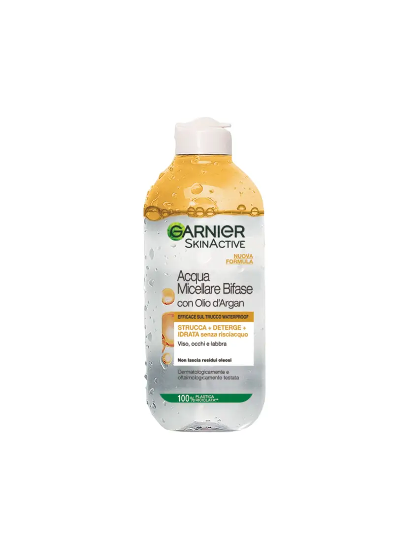 GARNIER, Garnier Acqua Micellare Bifase, Strucca, Deterge E Idrata Senza Risciacquo, 400 Ml, Confezione Da 3., Donna, Bianco, Taglia: FASUL