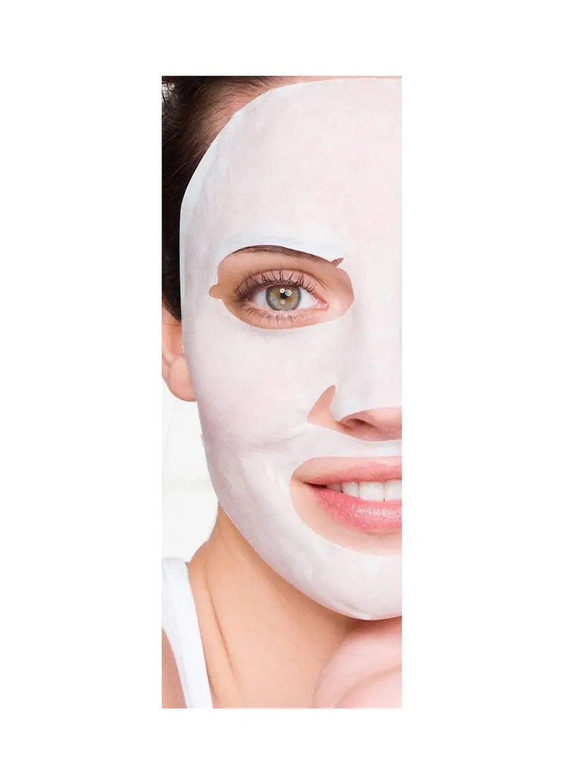 Garnier Maschera In Tessuto Nutriente Illuminante Nutribomb, Ideale Per Pelli Secche E Spente, Arricchita Con Latte Di Cocco E Acido Ialuronico, 28 G., Donna, Bianco