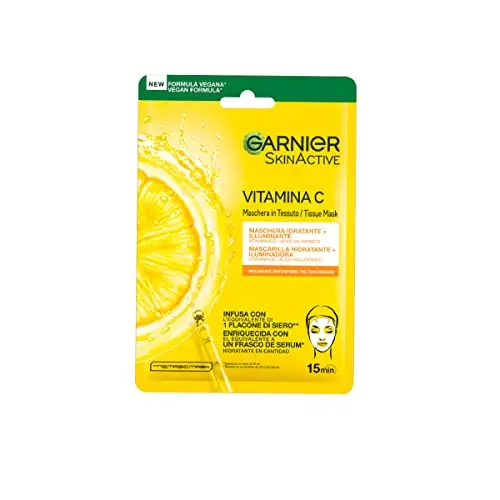 Garnier Maschera in Tessuto Skin Active Hydra Bomb, Idratante e Illuminante, Con Vitamina C e Acido Ialuronico, Per miniatura 2