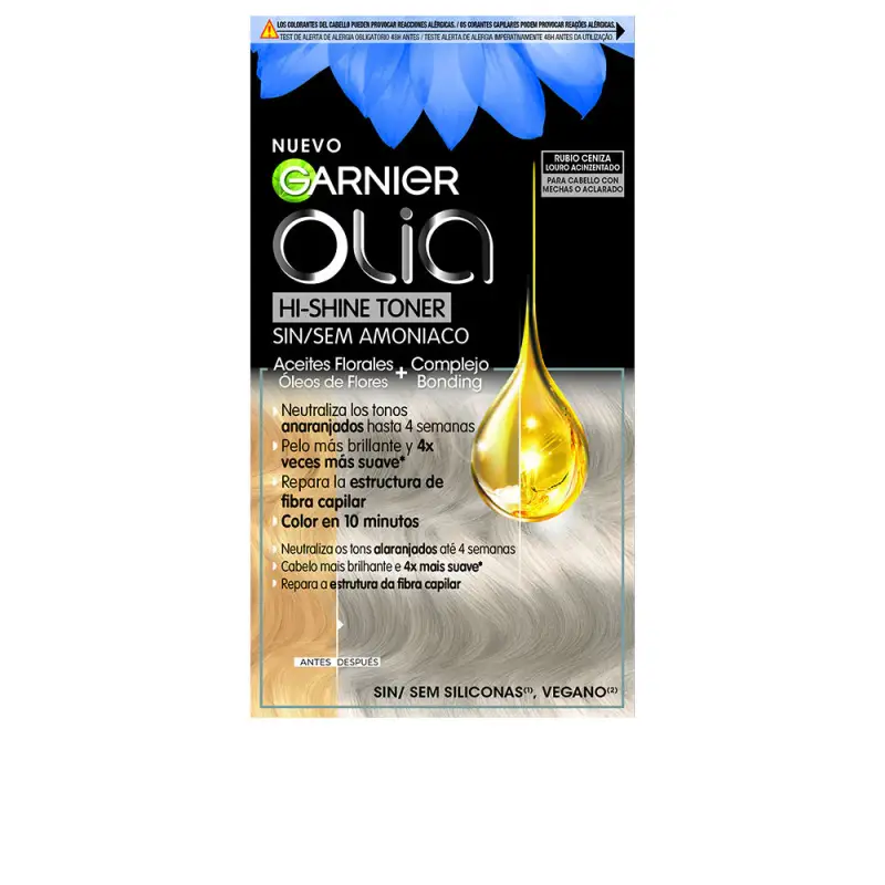 Olia Hi Shine Semi-Permanent Color Tonic 10.01 Biondo Platino 3 Pezzi