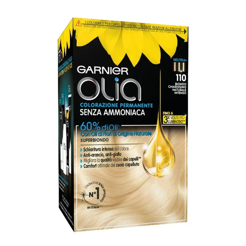 Garnier Olia Midnight Colorazione Permanente - 110 Bion.Chia.Nat.Intens00