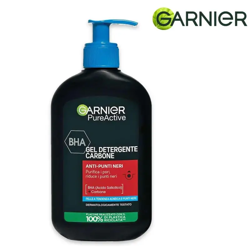 pure active gel detergente carbone anti punti neri 250 ml