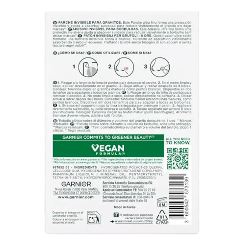 Garnier Pure Active Pimple Patch 8 Ore Riduce la Visibilità del Brufolo Assorbe il Sebo in Eccesso Ultra-Sottile e Invisibile sulla Pelle in Due Misure per Tutti i Brufoli - 22 Patch miniatura 2