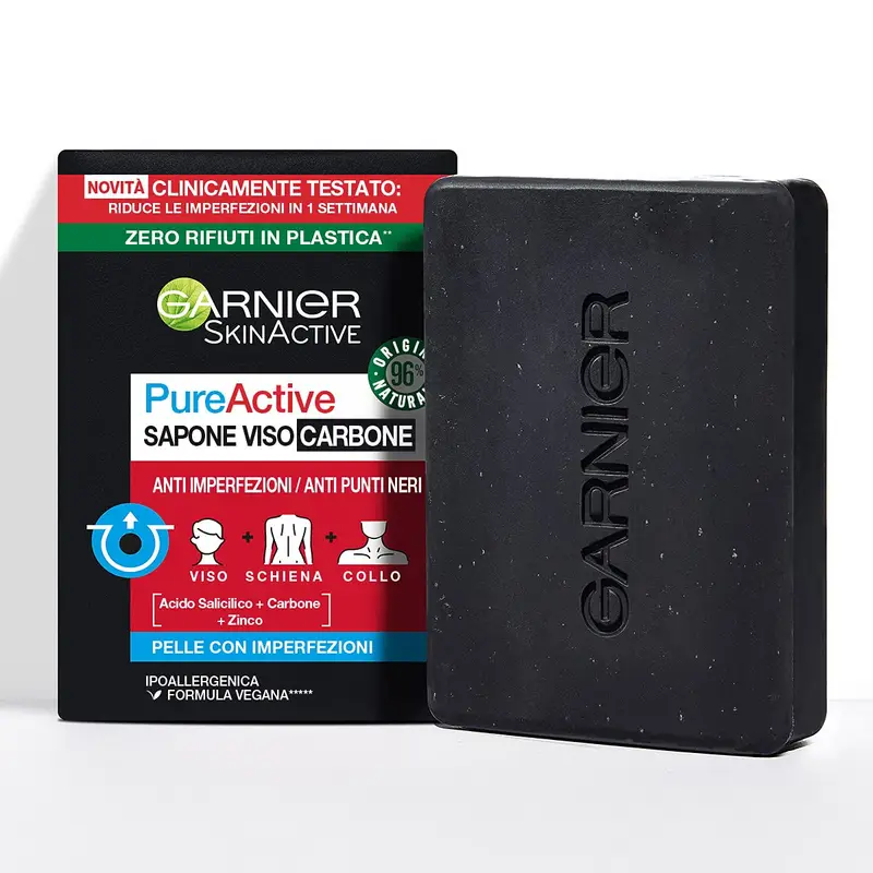 Garnier - Sapone viso carbone